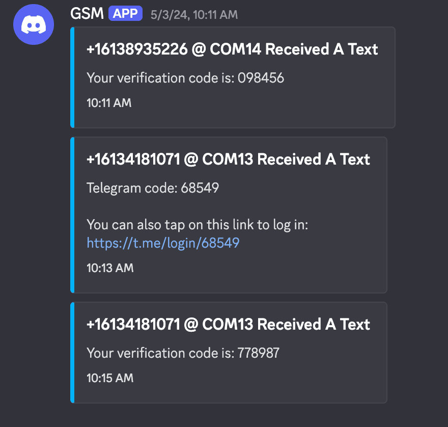 GSM Webhook Messenger